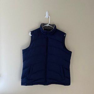 Lands End Down Puffer Vest Large